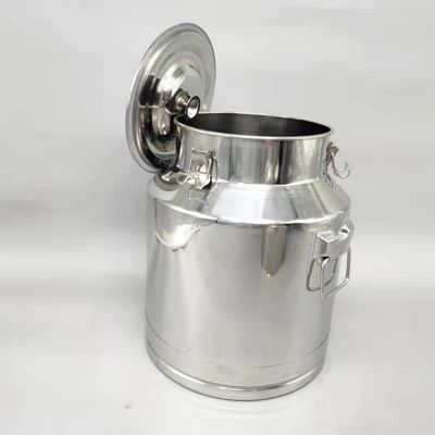 धातु संघनित एसएस भंडारण कंटेनर ढक्कन के साथ 15L मिल्क पेल