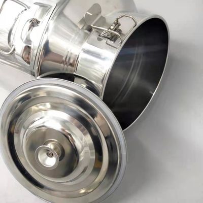 धातु संघनित एसएस भंडारण कंटेनर ढक्कन के साथ 15L मिल्क पेल