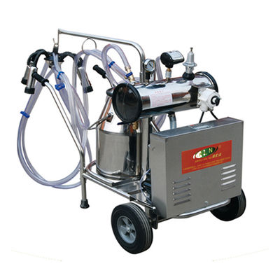 मोबाइल 12 गाय / घंटा पोर्टेबल मिल्किंग मशीन वैक्यूम पंप पावर 1.1KW