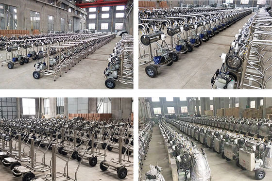 बकरियों के लिए 25L बाल्टी पोर्टेबल मिल्किंग मशीन 180V इलेक्ट्रिक मिल्किंग मशीन