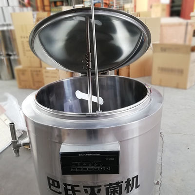 छोटे बैच स्टेनलेस स्टील पाश्चराइज़र दूध पाश्चराइजेशन मशीन 5-500L