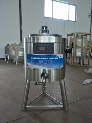 3kw छोटे दूध पाश्चराइजर मशीन खाद्य ग्रेड स्टेनलेस स्टील