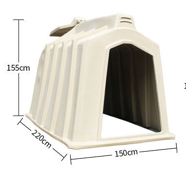 पशुधन के लिए छोटे रस्ट प्रूफ चौड़ाई 333 सेमी समूह बछड़ा हच